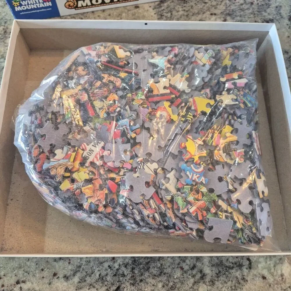 White Mountain Movies 1000 pc Jigsaw Puzzle, USED